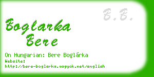 boglarka bere business card